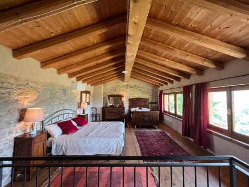Postel nebo postele na pokoji v ubytování Agriturismo Il Conte Vassallo