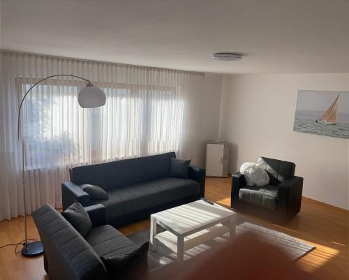 Posezení v ubytování Ferienwohnung Dorfperle