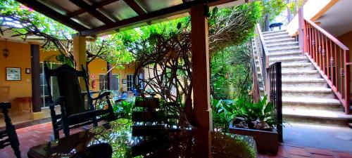 Jardín al aire libre en La Posada de Juan B&B