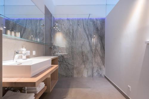 Koupelna v ubytování Stylische Cityapartments Benedikt