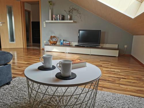TV a/nebo společenská místnost v ubytování Apartment Hasselstrasse