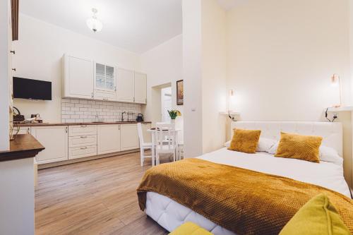 Postel nebo postele na pokoji v ubytování Apartament 15A- Hvile Stay