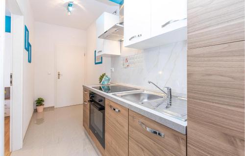 Ett kök eller pentry på Cozy Apartment In Crikvenica With Wifi