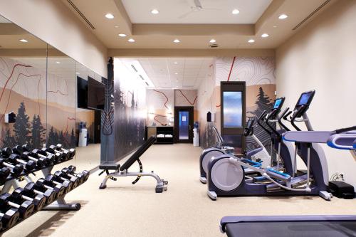 a room filled with lots of different types of equipment at Kimpton Riverplace Hotel, an IHG Hotel in Portland