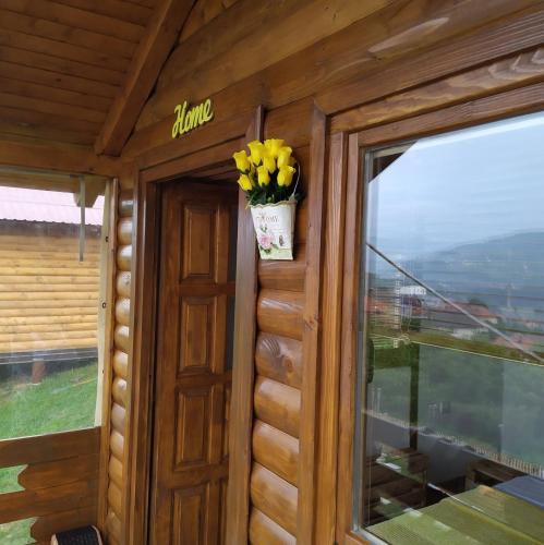 Nespecifikovaný výhled na hory nebo výhled na hory při pohledu z kempu