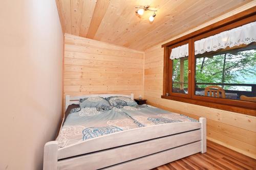 Llit o llits en una habitació de Ranczo w Beskidach