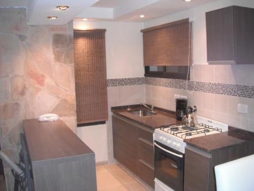 Køkken eller tekøkken på Complejo Ayenué & Spa II