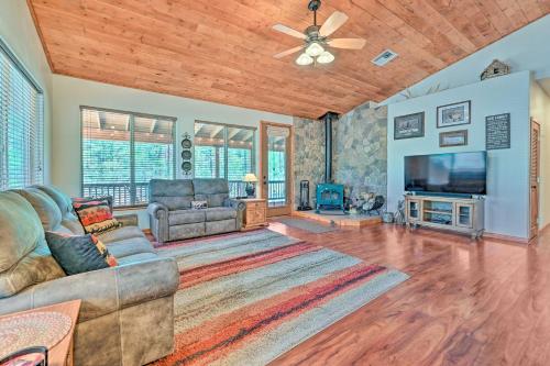 Happy Jack Cabin with Spacious Deck and Fire Pit