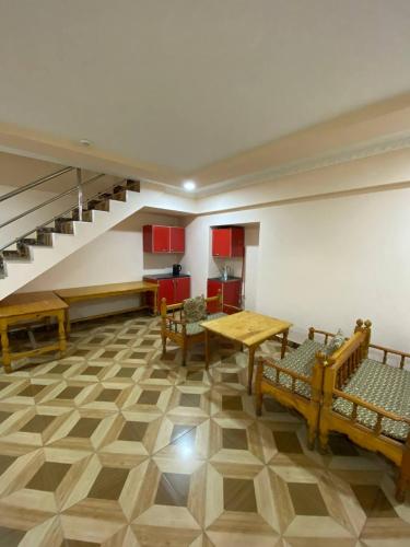 Χώρος καθιστικού στο hostel and guest house Shayx Jalol