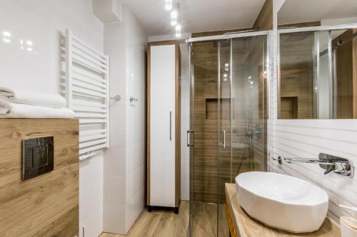 Kúpeľňa v ubytovaní Apartament Modrzejewska