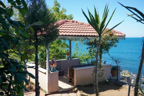 a house with a view of the ocean at Villa Laila Trabzon in Trabzon