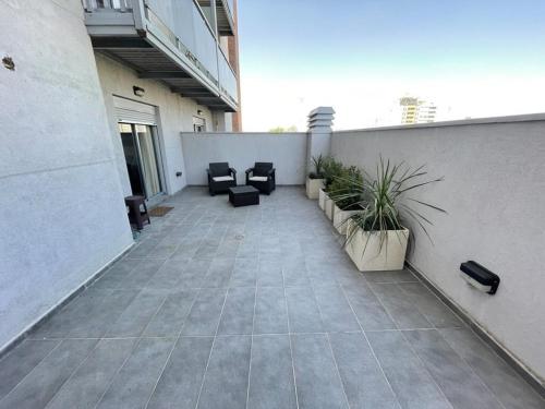 Un balcón o terraza de Apart Ribera, Rio Cuarto