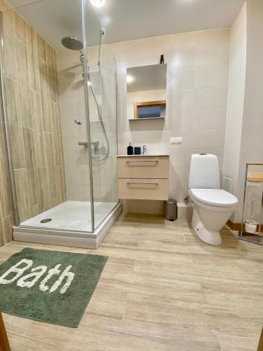 Bilik mandi di Siguldas apartment