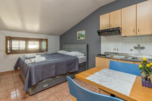 Postel nebo postele na pokoji v ubytování Apartment-Haus Wolbeck