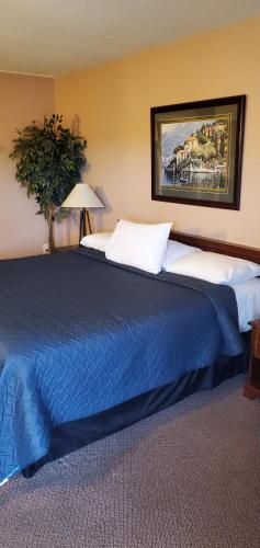 Voodi või voodid majutusasutuse Lakeview Resort Motel toas