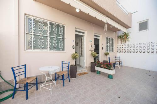 Balkón alebo terasa v ubytovaní Jaana & Akis Holiday Home 1&2, Haraki