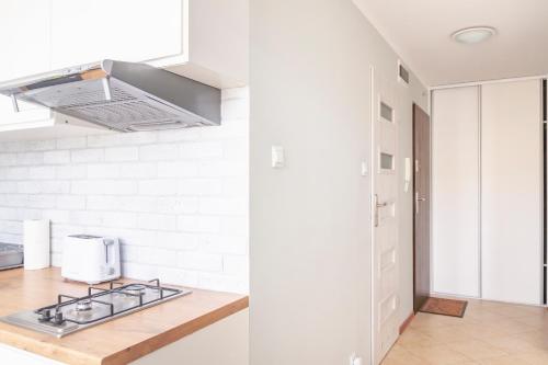 Kuchyňa alebo kuchynka v ubytovaní AL-DOM Apartamenty Apartament IZI