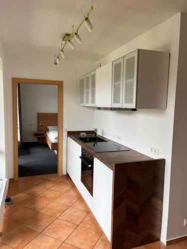 Η κουζίνα ή μικρή κουζίνα στο Seehof Apartments