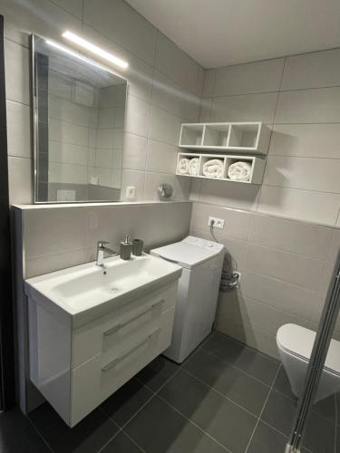 A bathroom at SUBARX centrum Nitra