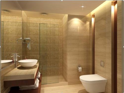 BhiwadiにあるCountry Inn & Suites by Radisson, Bhiwadiのバスルーム(トイレ、洗面台、シャワー付)
