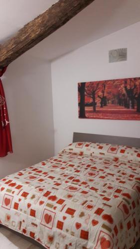 Tempat tidur dalam kamar di Borgo Relax