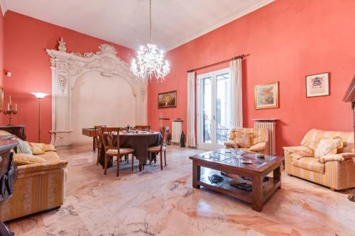 A seating area at Dimora Corte Lubelli