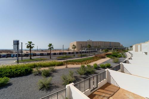 a view from the balcony of a building at Marbella Luxury 3BR & 5BR Villas at Hayat Island, Mina Al Arab in Ras al Khaimah