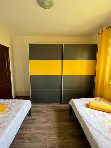 Katil atau katil-katil dalam bilik di Pomerino Apartmans