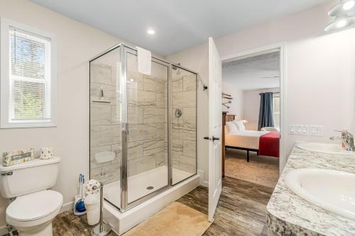 Koupelna v ubytování Leisure Lodge