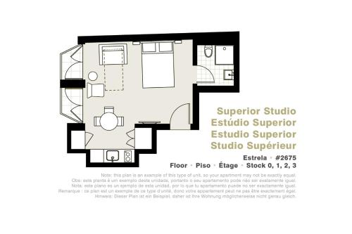 Půdorys ubytování Lisbon Serviced Apartments - Estrela