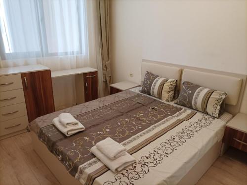 Ένα ή περισσότερα κρεβάτια σε δωμάτιο στο One Bedroom Apartment 5 - Restaurant Stadium Plovdiv