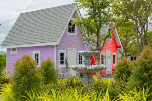Taman di luar บ้านสวนทิวภูผาวัดเจดีย์ไอ้ไข่