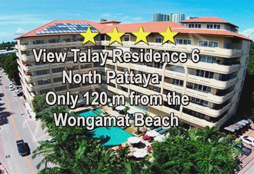 una vista de un hotel con las palabras vistas a la residencia Talley al norte de Patia en View Talay Residence 6 Wongamat Sand Beach, en Norte de Pattaya