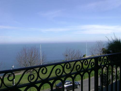 a view of the ocean from a balcony at Seabreeze in Torquay