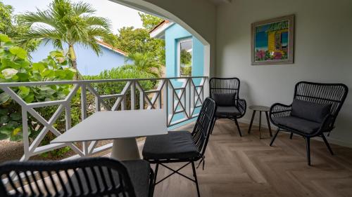 Balkón nebo terasa v ubytování Blue Bay Lodges