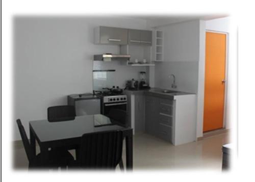 Una cocina o zona de cocina en Shalom Apart