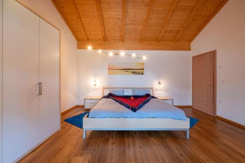Säng eller sängar i ett rum på Appartement Schusterhof