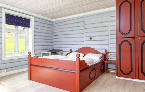Ein Bett oder Betten in einem Zimmer der Unterkunft Nice Home In Hemsedal With Sauna