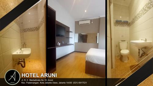 Ett badrum på Hotel Aruni Ancol