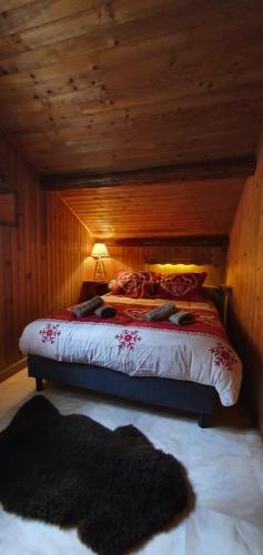 Postel nebo postele na pokoji v ubytování Chalet Nature