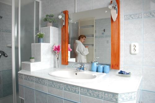 Kúpeľňa v ubytovaní Villa Bíbor Harkány
