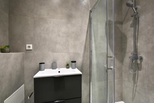 ห้องน้ำของ Place Massena - Beau 2P/Wifi - Vieux Nice/Plage