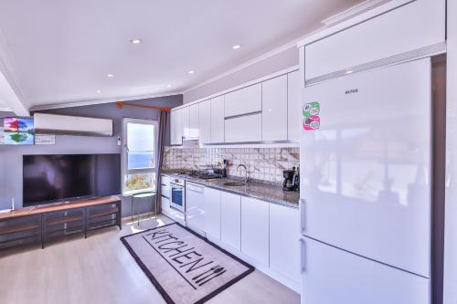 Dapur atau dapur kecil di Gökyüzü Suit Apart
