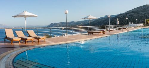 Bazén v ubytování Vasiliki Residence , Theseus Village , Heraklion nebo v jeho okolí