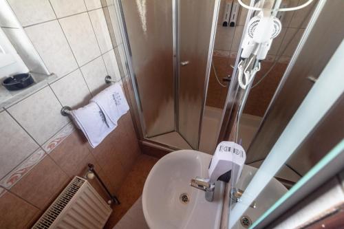 Koupelna v ubytování Motel Atos