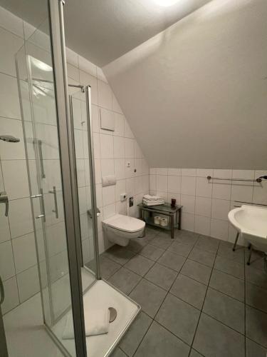 Ένα μπάνιο στο Suite Hotel Villa Erika