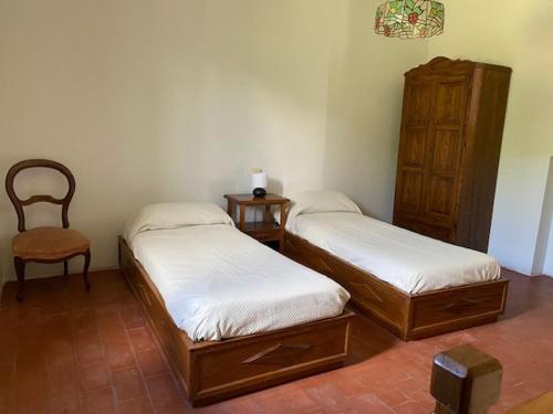 A bed or beds in a room at Torre Cavina