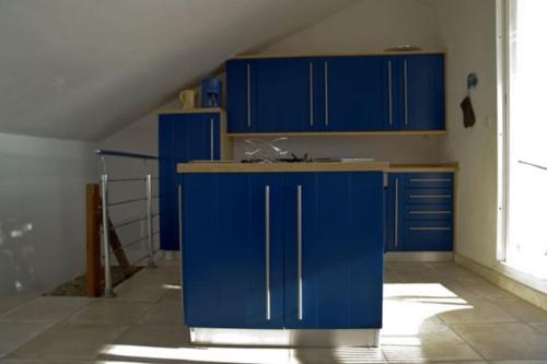 مطبخ أو مطبخ صغير في Rogliano Maison de charme avec vue panoramique