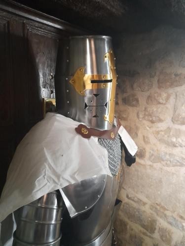 a large metal drum in a room with at Stone Court House in Maidstone