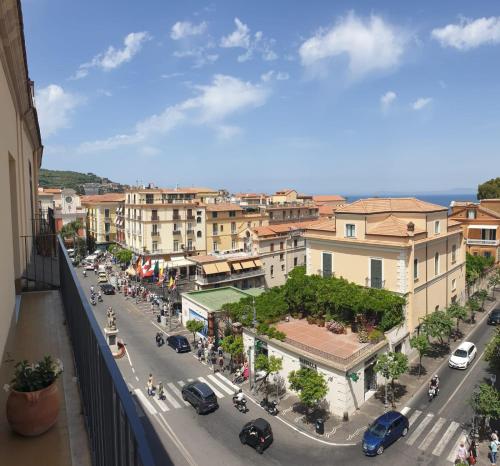 a view of a city street with cars and buildings at Younique in Sorrento
